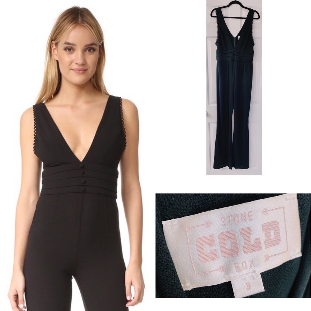 Stone Cold Fox Black Sleeveless Jumpsuit Size 3 (L)